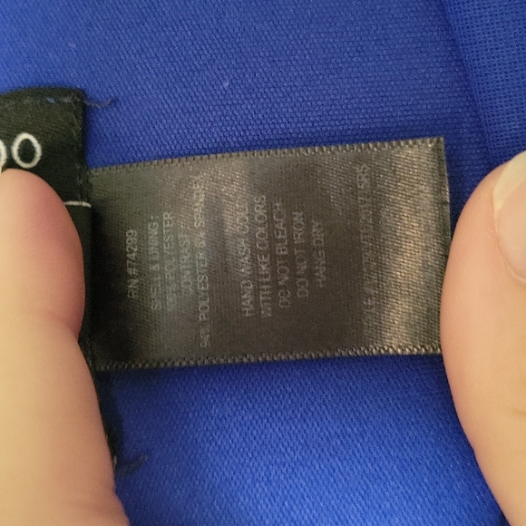 Women's Blue Fitted Dress size 6 - Picture 7 of 11